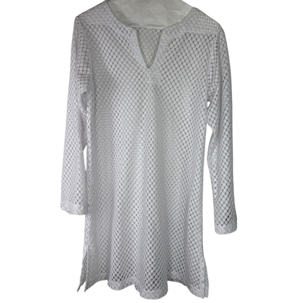 Florence Eiseman Girls Crochet Cover Up, Size 16, White